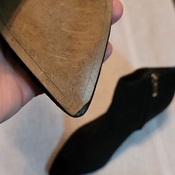 Sam Edelman Kinzey‎ Black Suede Leather Zip Ankle Women Size 5 1/2 - Picture 6 of 8